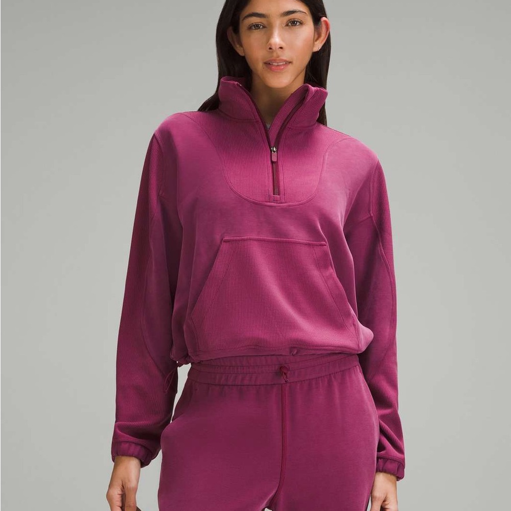 Lululemon Brushed Softstreme Ribbed Half Zip